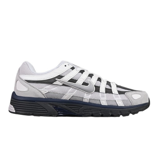 Nike P-6000 White and Gray Running Shoes