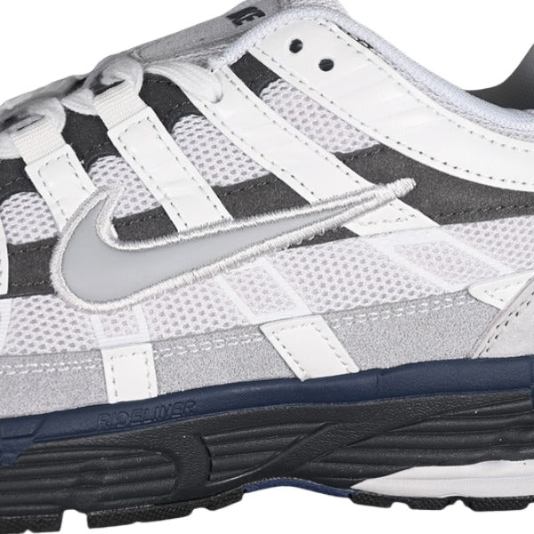 Nike P-6000 White and Gray Running Shoes