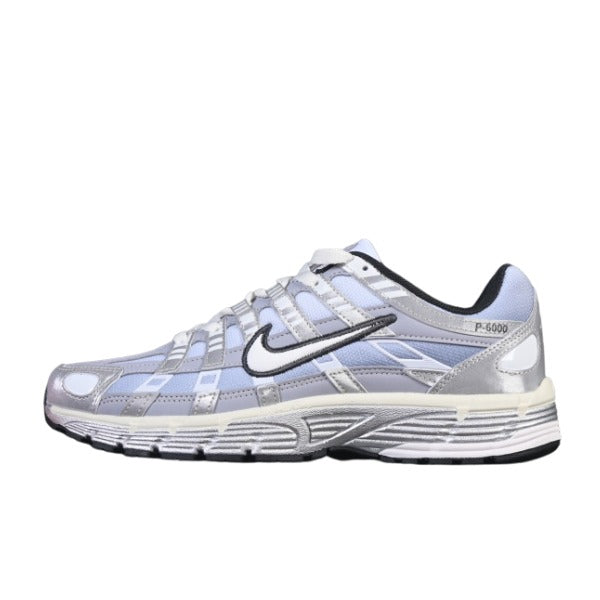 Nike P-6000 White and Silver Running Shoes