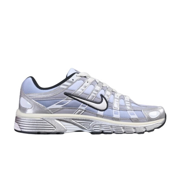Nike P-6000 White and Silver Running Shoes
