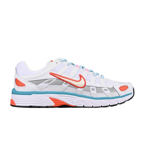 Nike P-6000 White and Silver Running Shoes