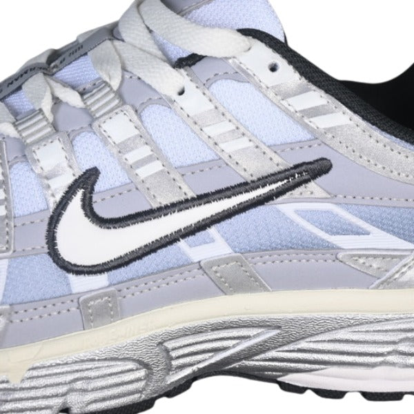 Nike P-6000 White and Silver Running Shoes