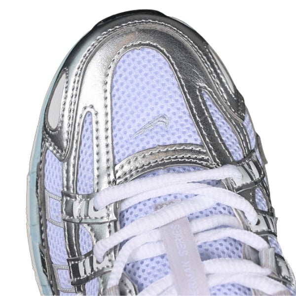 Nike P-6000 White and Silver Running Shoes