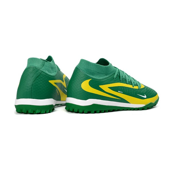 Nike Phantom 6 DF Elite Green and Yellow Turf TF Football Boot