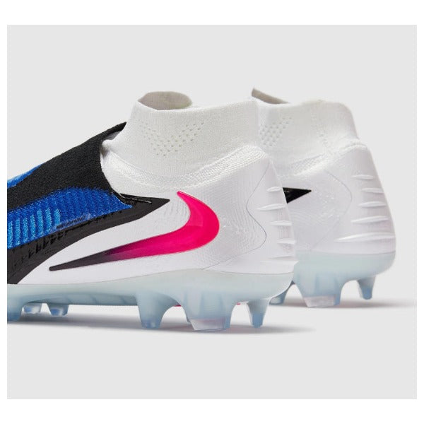 Nike Phantom 6 DF Elite White and Blue Pack Firm Ground FG Kids Football Boot
