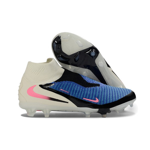 Nike Phantom 6 DF Elite White and Blue Pack Firm Ground FG Kids Football Boot
