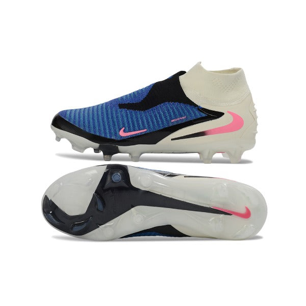Nike Phantom 6 DF Elite White and Blue Pack Firm Ground FG Kids Football Boot