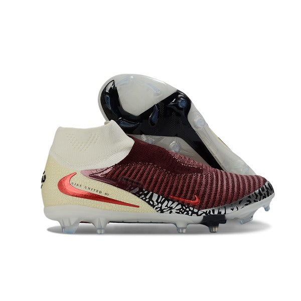 Nike Phantom 6 DF Elite White and Dark Red Pack Artificial Grass AG Kids Football Boot