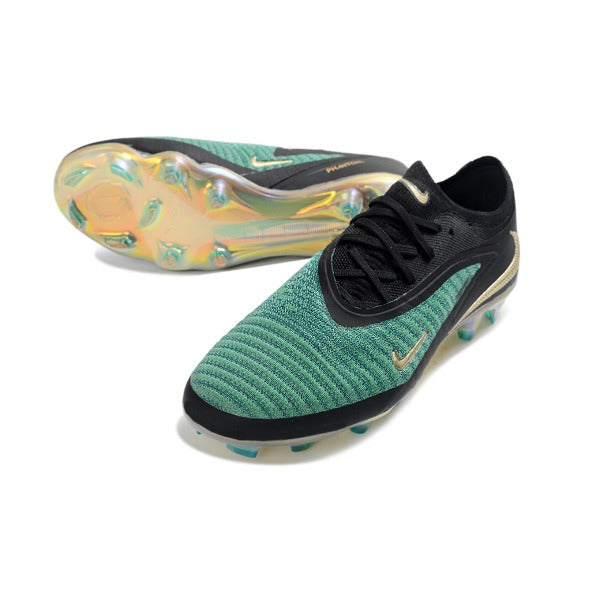 Nike Phantom 6 Elite Black and Green Firm Ground FG Football Boot