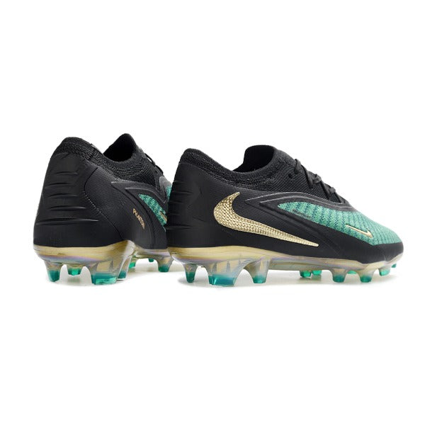 Nike Phantom 6 Elite Black and Green Firm Ground FG Football Boot