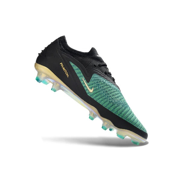 Nike Phantom 6 Elite Black and Green Firm Ground FG Football Boot