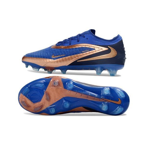 Nike Phantom 6 Elite Blue and Golden Firm Ground FG Football Boot