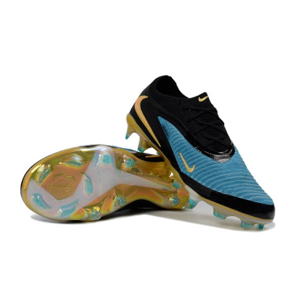 Nike Phantom 6 Elite Blue and Golden Firm Ground FG Kids Football Boot