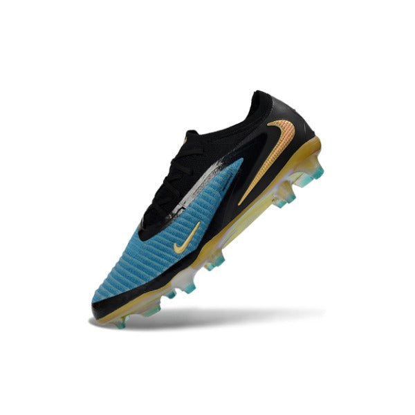 Nike Phantom 6 Elite Blue and Golden Firm Ground FG Kids Football Boot