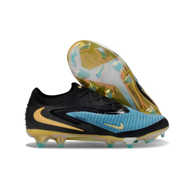 Nike Phantom 6 Elite Blue and Golden Firm Ground FG Kids Football Boot