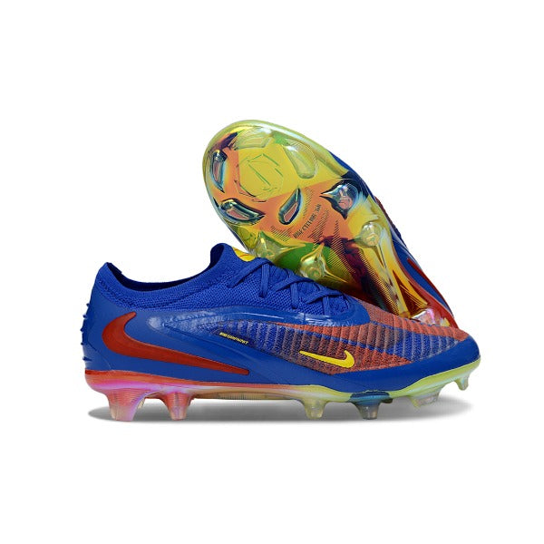 Nike Phantom 6 Elite Blue and Red Firm Ground FG Kids Football Boot