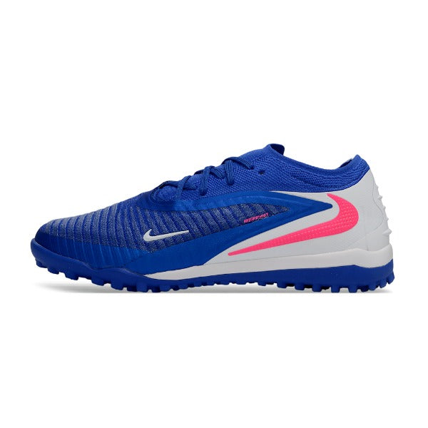 Nike Phantom 6 Elite Blue and White Turf TF Football Boot