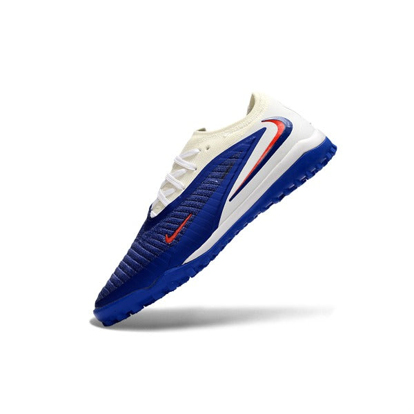 Nike Phantom 6 Elite Blue and White Turf TF Football Boot