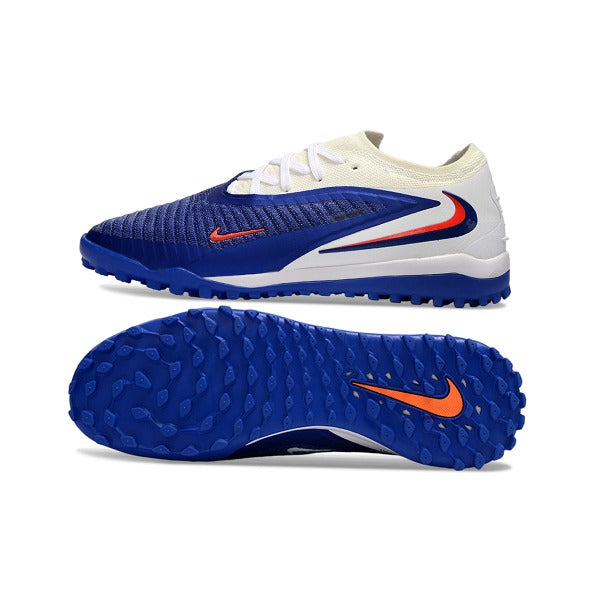 Nike Phantom 6 Elite Blue and White Turf TF Football Boot