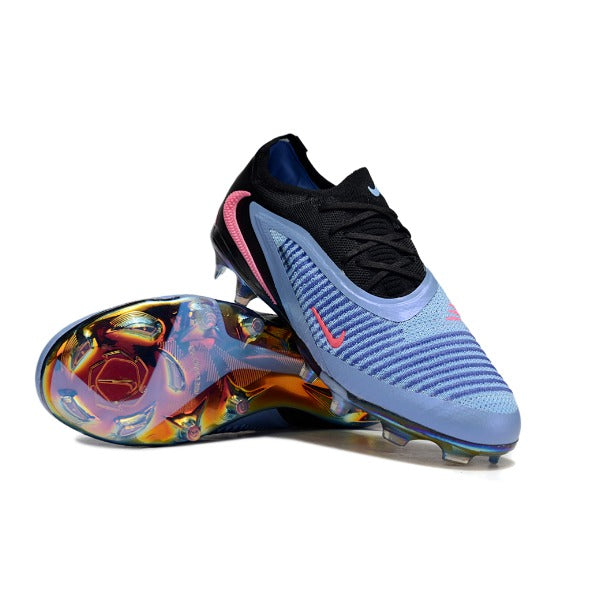Nike Phantom 6 Elite Blue, Pink and Black Firm Ground FG Kids Football Boot