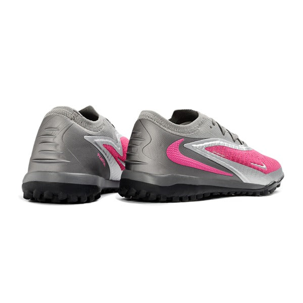 Nike Phantom 6 Elite Gray and Pink Turf TF Football Boot