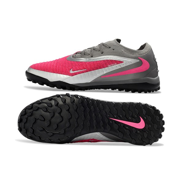 Nike Phantom 6 Elite Gray and Pink Turf TF Football Boot