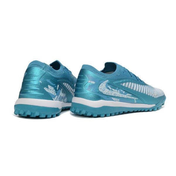 Nike Phantom 6 Elite Light Blue and White Turf TF Football Boot