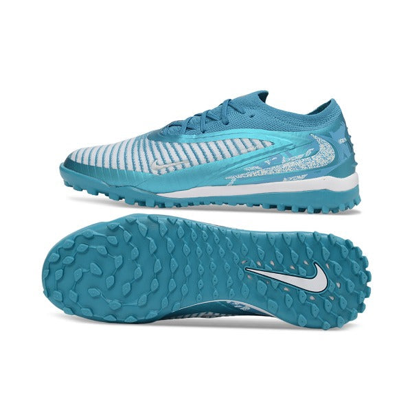 Nike Phantom 6 Elite Light Blue and White Turf TF Football Boot
