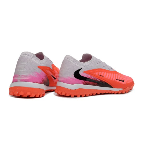 Nike Phantom 6 Elite Orange, White and Pink Turf TF Football Boot