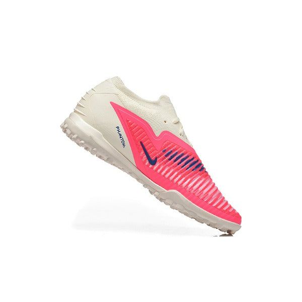 Nike Phantom 6 Elite Pink and Beige Turf TF Kids Football Boot