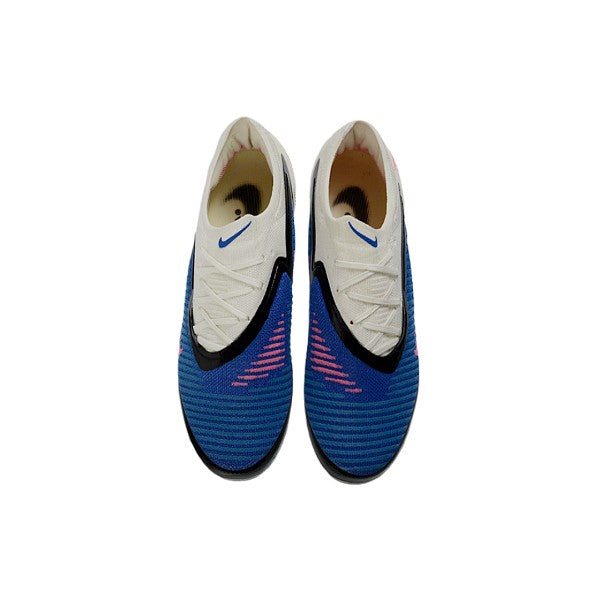 Nike Phantom 6 Elite White and Blue Firm Ground FG Kids Football Boot