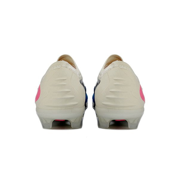 Nike Phantom 6 Elite White and Blue Firm Ground FG Kids Football Boot