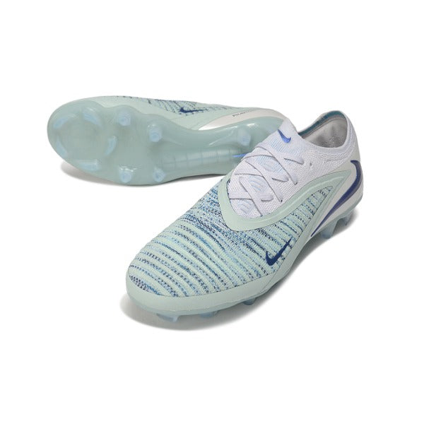 Nike Phantom 6 Elite White and Blue Firm Ground FG Football Boot