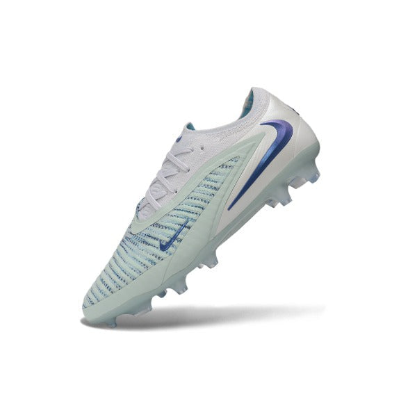 Nike Phantom 6 Elite White and Blue Firm Ground FG Football Boot