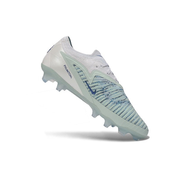 Nike Phantom 6 Elite White and Blue Firm Ground FG Football Boot