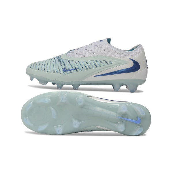 Nike Phantom 6 Elite White and Blue Firm Ground FG Football Boot