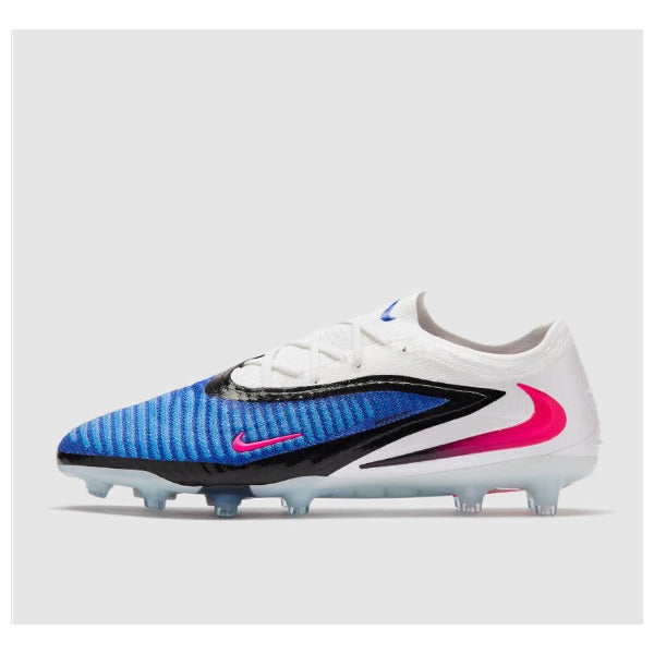 Nike Phantom 6 Elite White and Blue Pack Firm Ground FG Kids Football Boot