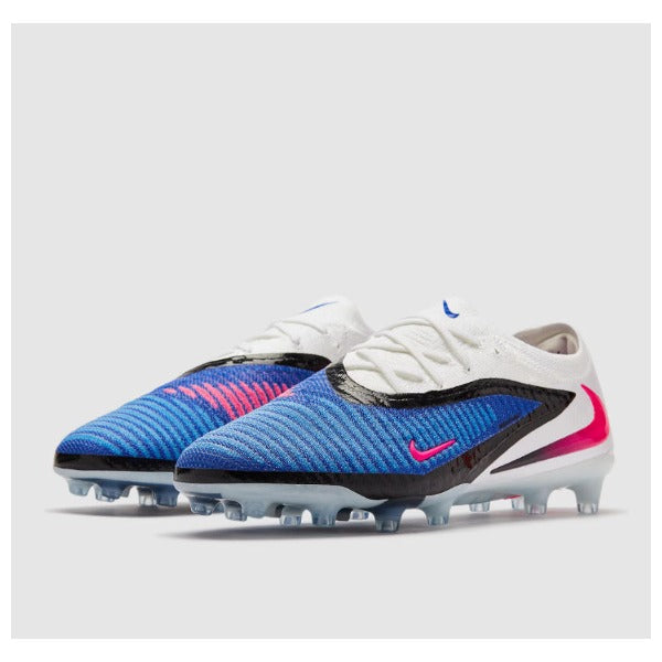 Nike Phantom 6 Elite White and Blue Pack Firm Ground FG Kids Football Boot