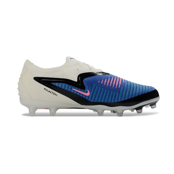 Nike Phantom 6 Elite White and Blue Pack Firm Ground FG Kids Football Boot