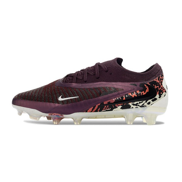 Nike Phantom 6 Elite Wine and White Firm Ground FG Football Boot