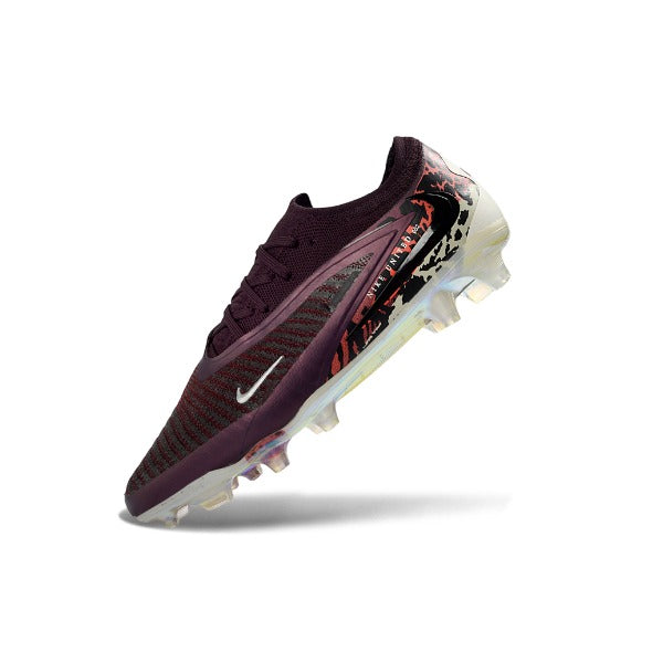 Nike Phantom 6 Elite Wine and White Firm Ground FG Football Boot