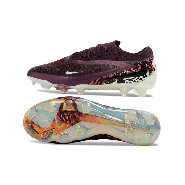 Nike Phantom 6 Elite Wine and White Firm Ground FG Football Boot
