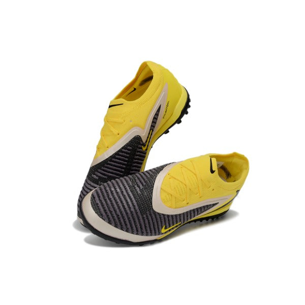 Nike Phantom 6 Elite Yellow and Black Turf TF Kids Football Boot