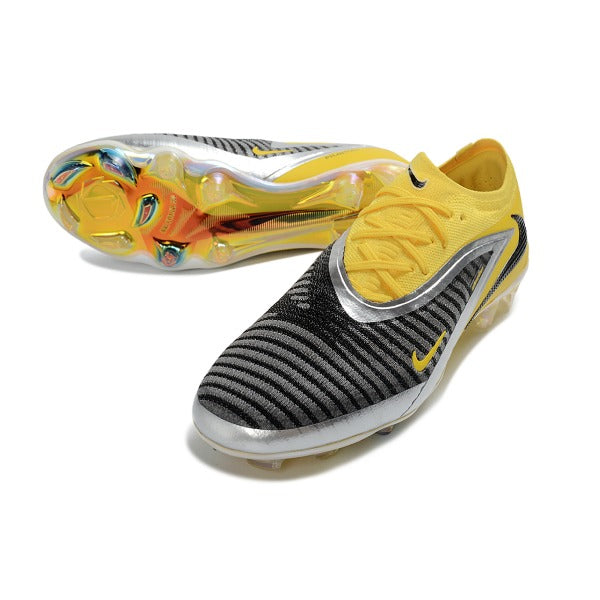 Nike Phantom 6 Elite Yellow, Gray and Silver Firm Ground FG Football Boot