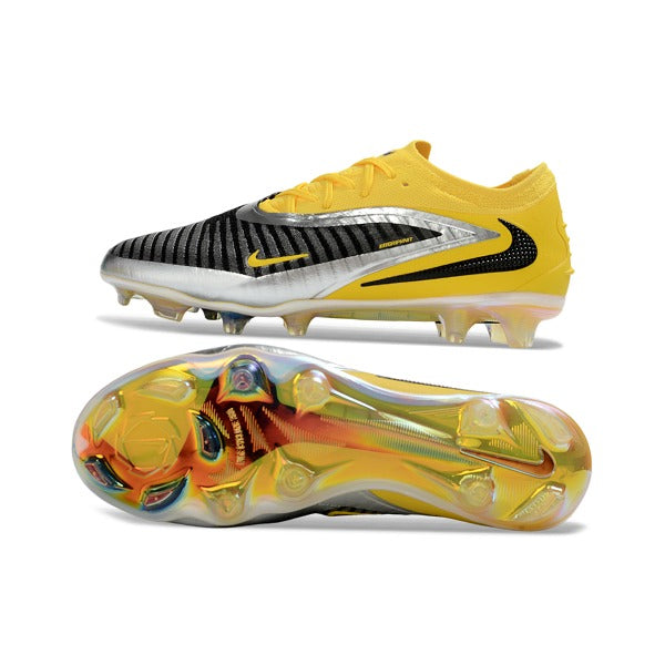 Nike Phantom 6 Elite Yellow, Gray and Silver Firm Ground FG Football Boot