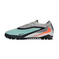Nike Phantom 6 Pro Black, Silver and Light Blue TF Fooball Boot