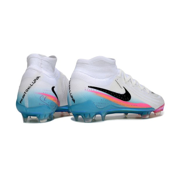 Nike Phantom Luna 2 Elite White Light Blue and Pink FG