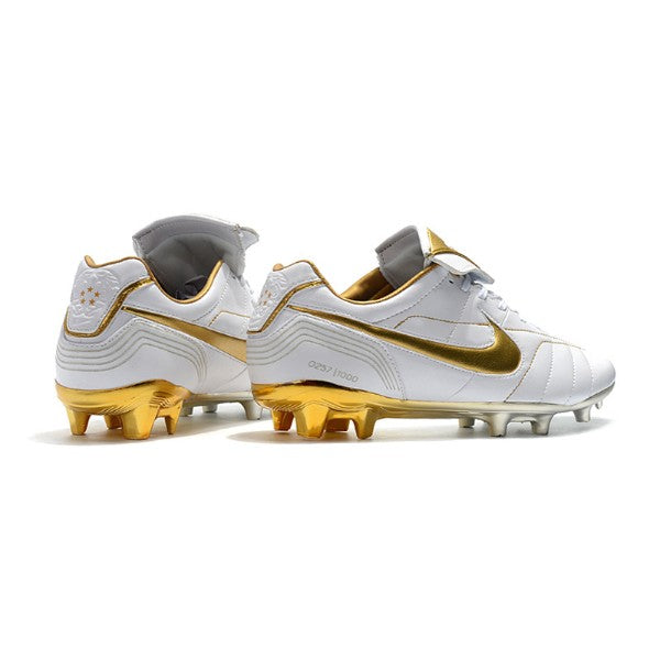 Nike Tiempo 7 R10 Elite White and Golden Firm-Ground FG
