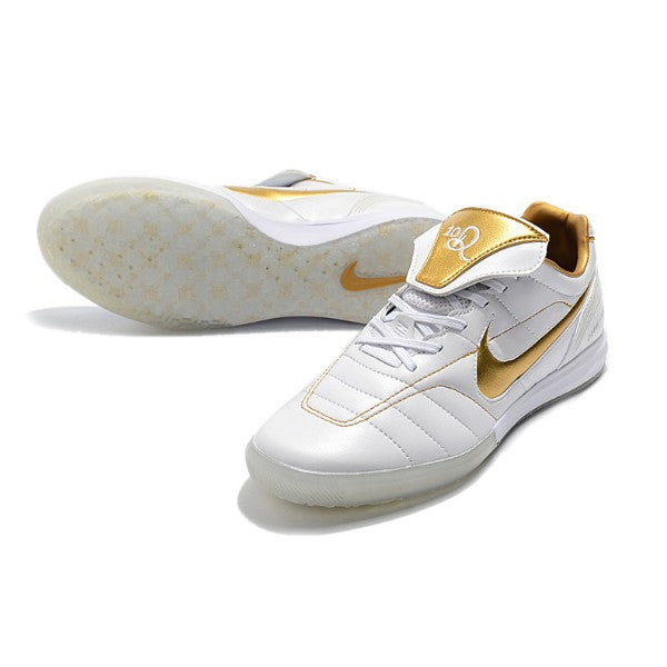 Nike Tiempo 7 R10 Elite White and Golden IC