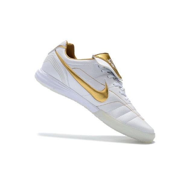 Nike Tiempo 7 R10 Elite White and Golden IC